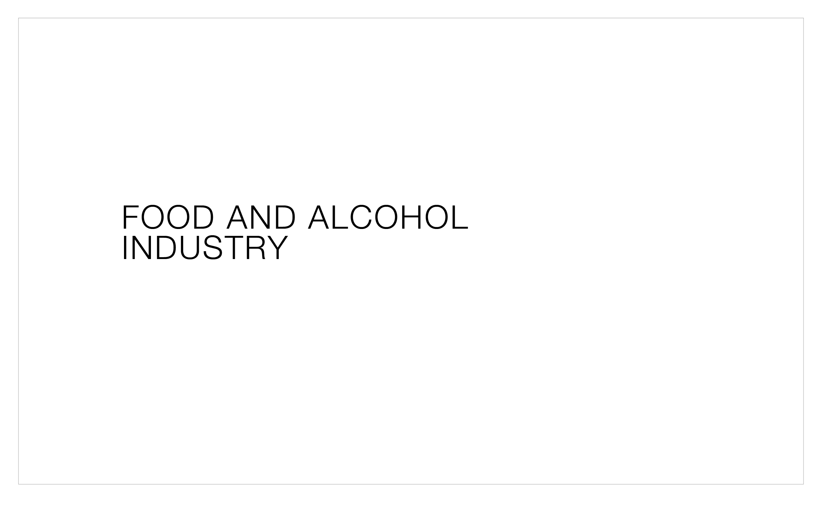 FOOD & ALCOHOL